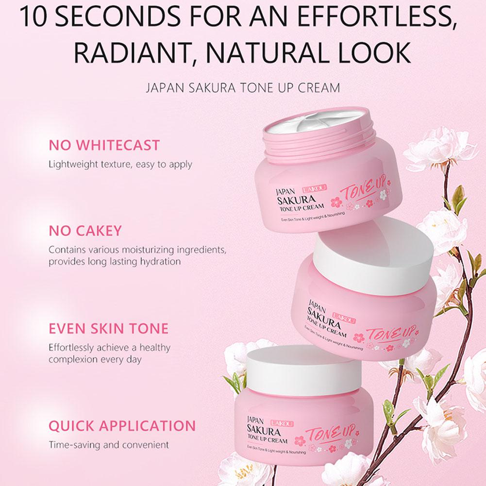 페이셜 모이스처라이저 톤업 페이스 크림, 사쿠라 에센스 - Skincare Glow 리뷰 및 가격